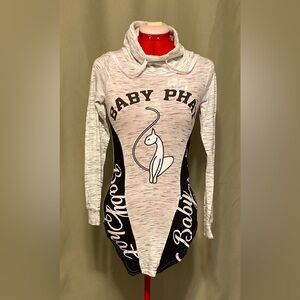 Vintage Baby Phat The Collection Cow Neck Top Long Sleeve Pull Over Women’s S